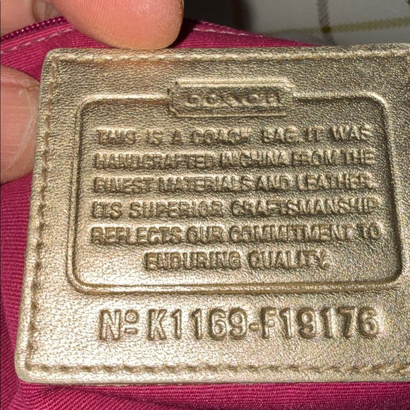 Coach Peyton Tattersal Tote, EUC - Picture 4 of 15